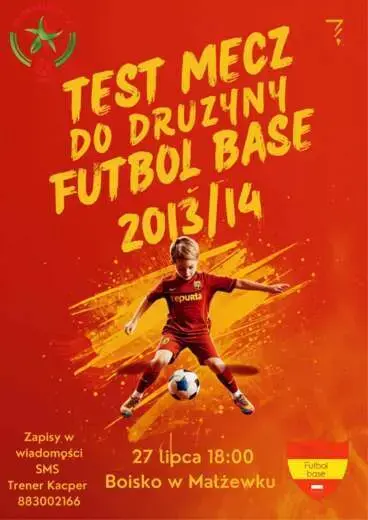 Test mecz Akademii Futbol Base w Małżewku