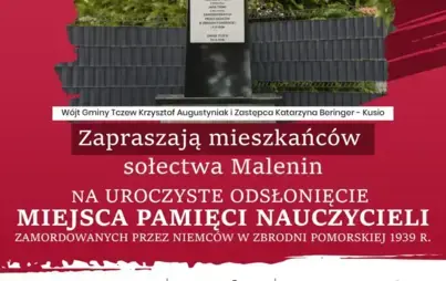 Zdjęcie do Zaproszenie na odsłonięcie zmodernizowanego miejsca pamięci w Maleninie