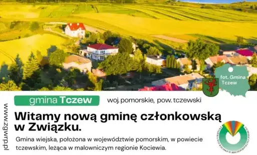 Zdjęcie do Gmina Tczew dołącza do Związku Gmin Wiejskich Rzeczypospolitej Polskiej!