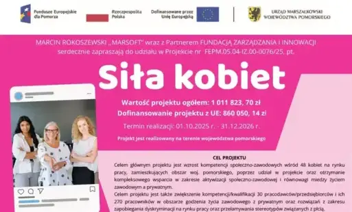 Zdjęcie do Bezpłatny projekt dla kobiet "Siła kobiet"