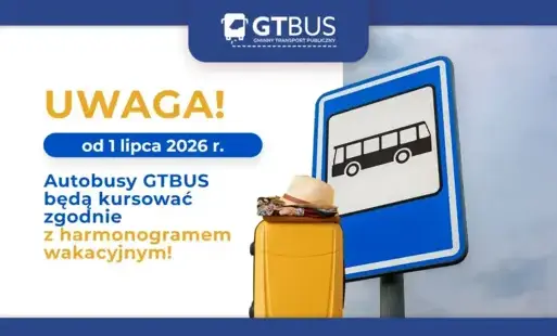 Zdjęcie do GTBUS | Rozkład wakacyjny od 1 lipca 2026 r.