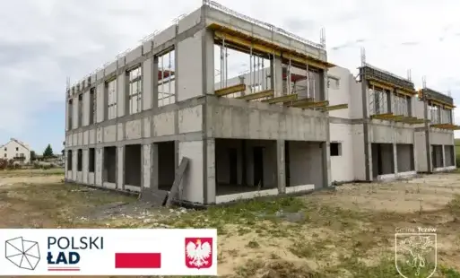 Zdjęcie do Przegląd dw&oacute;ch kluczowych inwestycji realizowanych aktualnie w Gminie Tczew: Przedszkole w Stanisławiu i Świetlica w Rokitkach rosną w oczach!