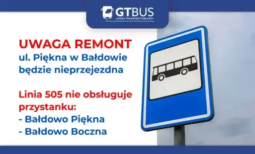 Zdjęcie do UWAGA UTRUDNIENIA W BAŁDOWIE