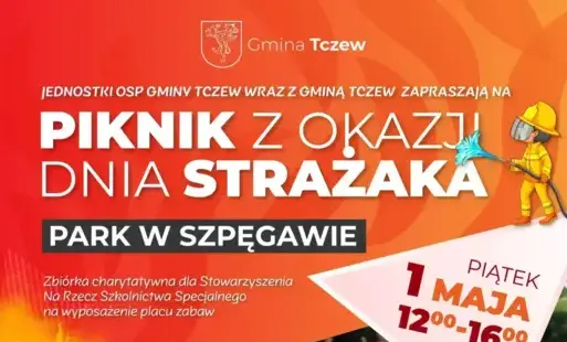 Zdjęcie do Wielkie święto strażak&oacute;w w Gminie Tczew! Zapraszamy na piknik!